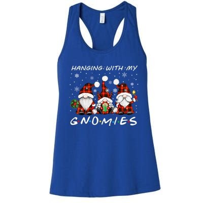 Christmas Hanging With My Gnomies Family Matching Pjs Gnome Gift Women's Racerback Tank