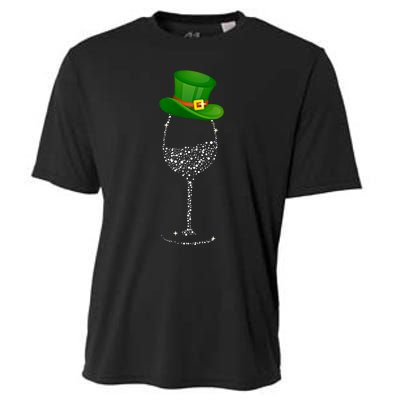 Clover Hat Wine Ing Party St Patricks Day Meaningful Gift Cooling Performance Crew T-Shirt