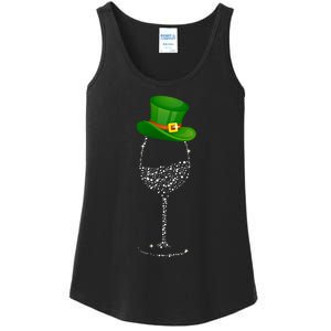 Clover Hat Wine Ing Party St Patricks Day Meaningful Gift Ladies Essential Tank