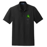 Clover Hat Wine Ing Party St Patricks Day Meaningful Gift Dry Zone Grid Polo