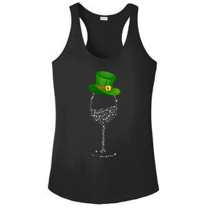 Clover Hat Wine Ing Party St Patricks Day Meaningful Gift Ladies PosiCharge Competitor Racerback Tank