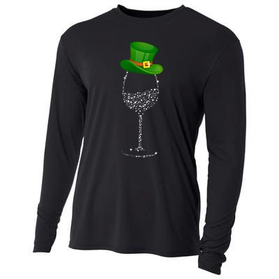 Clover Hat Wine Ing Party St Patricks Day Meaningful Gift Cooling Performance Long Sleeve Crew