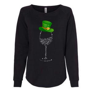 Clover Hat Wine Ing Party St Patricks Day Meaningful Gift Womens California Wash Sweatshirt