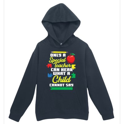 Can Hear What A Cannot Say Funny Special Teacher Gift Urban Pullover Hoodie