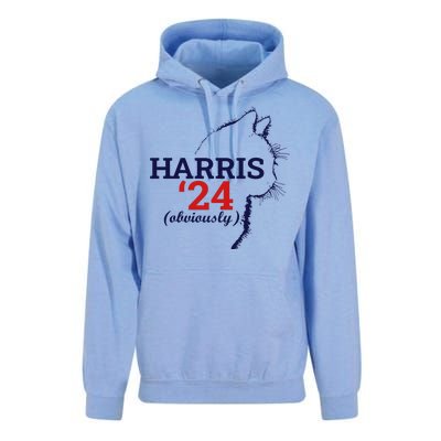 Cat Harris Walz Obviously Kamala Harris Comma La 2024 Unisex Surf Hoodie