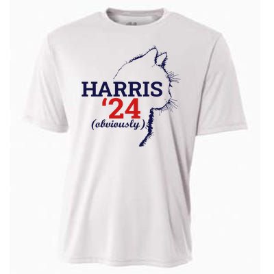 Cat Harris Walz Obviously Kamala Harris Comma La 2024 Cooling Performance Crew T-Shirt