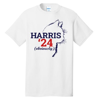 Cat Harris Walz Obviously Kamala Harris Comma La 2024 Tall T-Shirt