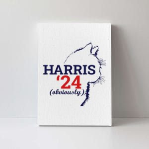 Cat Harris Walz Obviously Kamala Harris Comma La 2024 Canvas