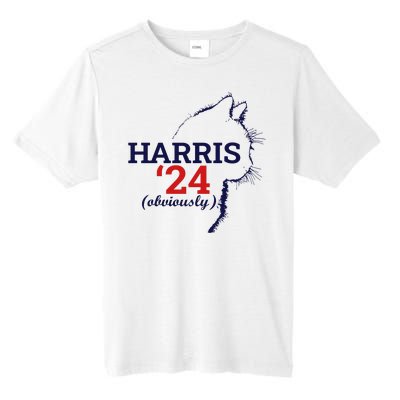 Cat Harris Walz Obviously Kamala Harris Comma La 2024 Tall Fusion ChromaSoft Performance T-Shirt