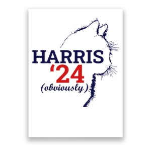 Cat Harris Walz Obviously Kamala Harris Comma La 2024 Poster