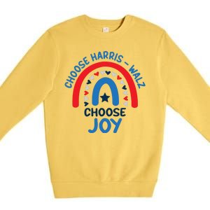 Choose Harris Walz Choose Joy Bring Back Joy Premium Crewneck Sweatshirt