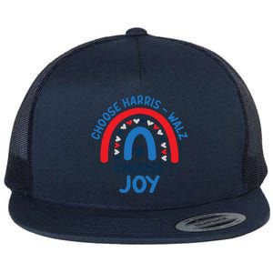 Choose Harris Walz Choose Joy Bring Back Joy Flat Bill Trucker Hat