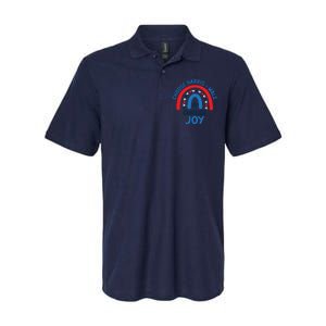 Choose Harris Walz Choose Joy Bring Back Joy Softstyle Adult Sport Polo