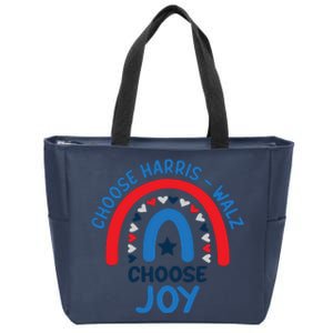 Choose Harris Walz Choose Joy Bring Back Joy Zip Tote Bag