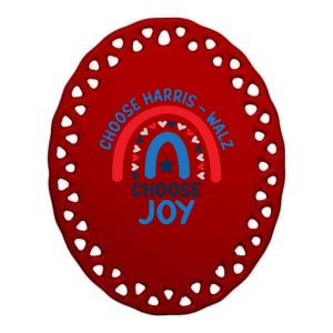 Choose Harris Walz Choose Joy Bring Back Joy Ceramic Oval Ornament