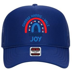 Choose Harris Walz Choose Joy Bring Back Joy High Crown Mesh Back Trucker Hat