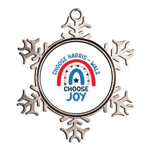 Choose Harris Walz Choose Joy Bring Back Joy Metallic Star Ornament