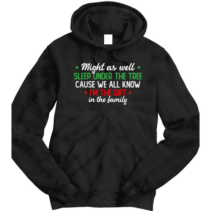 Christmas Humor Women Favorite Person Funny Christmas Tie Dye Hoodie