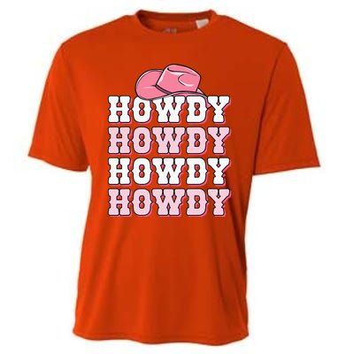 Cute Howdy Western Country Cowgirl Texas Rodeo Cooling Performance Crew T-Shirt