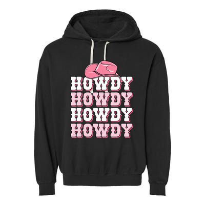 Cute Howdy Western Country Cowgirl Texas Rodeo Garment-Dyed Fleece Hoodie