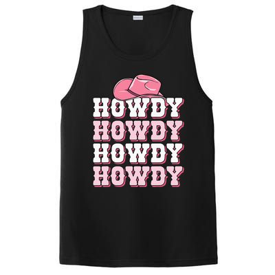 Cute Howdy Western Country Cowgirl Texas Rodeo PosiCharge Competitor Tank