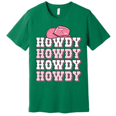 Cute Howdy Western Country Cowgirl Texas Rodeo Premium T-Shirt