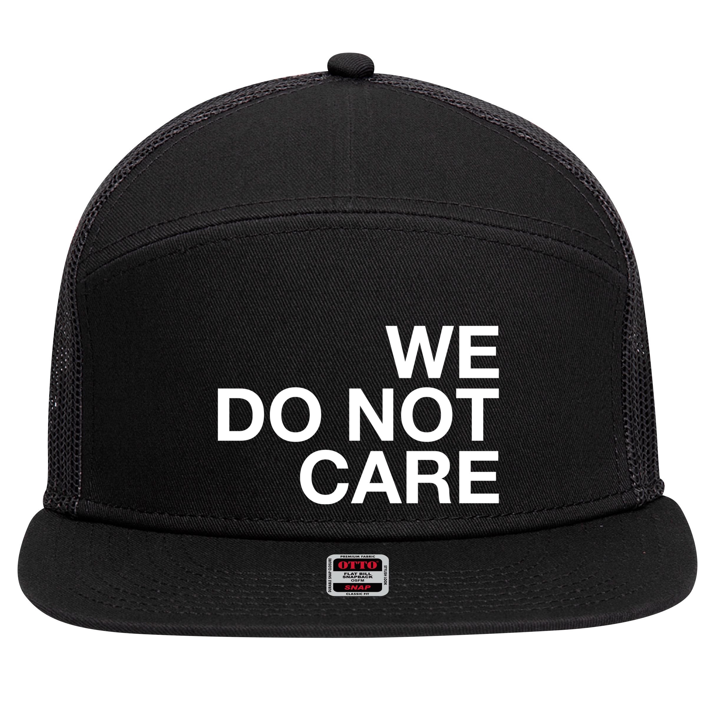 Cam Heyward We Do Not Care 7 Panel Mesh Trucker Snapback Hat