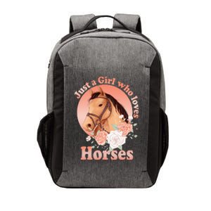 Cute Horse With Saying Just A Who Loves Horses Vector Backpack