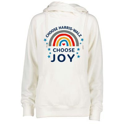 Choose Harris Walz Choose Joy Kamala Harris And Waltz Womens Funnel Neck Pullover Hood