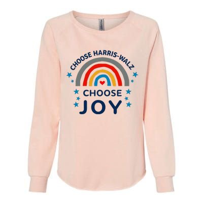 Choose Harris Walz Choose Joy Kamala Harris And Waltz Womens California Wash Sweatshirt