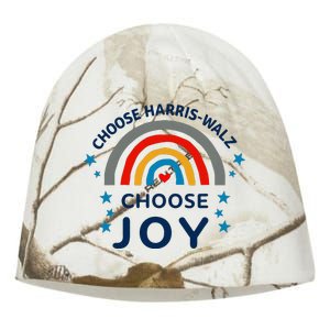 Choose Harris Walz Choose Joy Kamala Harris And Waltz Kati - Camo Knit Beanie