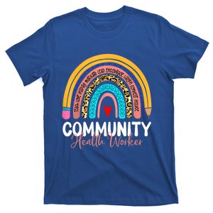 Community Health Worker Leopard Rainbow Healthcare Doctor Gift T-Shirt