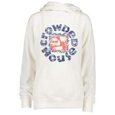 Crowded House – Woodface Womens Funnel Neck Pullover Hood