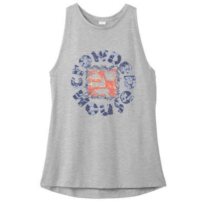 Crowded House – Woodface Ladies PosiCharge Tri-Blend Wicking Tank