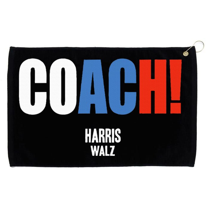 Coach Harris Waltz 2024 Kamala Harris Coach Walz 2024 Grommeted Golf Towel