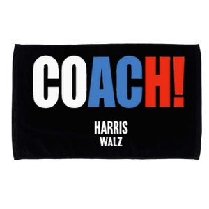 Coach Harris Waltz 2024 Kamala Harris Coach Walz 2024 Microfiber Hand Towel