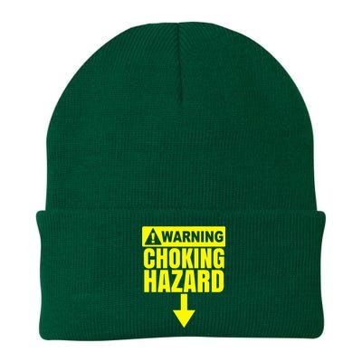 Choking Hazard Warning Caution Raunchy Man Knit Cap Winter Beanie