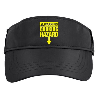 Choking Hazard Warning Caution Raunchy Man Adult Drive Performance Visor