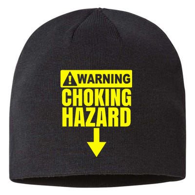 Choking Hazard Warning Caution Raunchy Man Sustainable Beanie