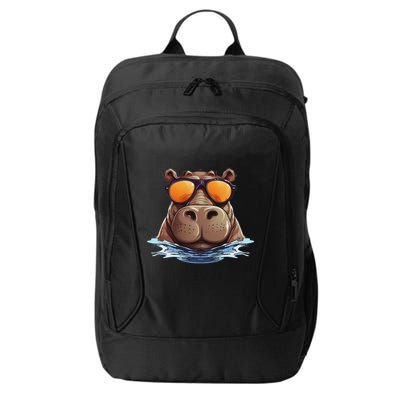 Cool Hippo With Sunglasses For Funny Animals Costume City Backpack