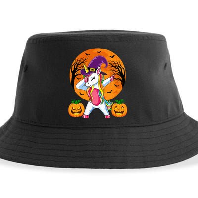 Cute Halloween Witchy Unicorn Halloween Sustainable Bucket Hat