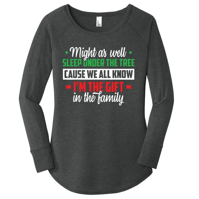 Christmas Humor Women Favorite Person Funny Christmas Women's Perfect Tri Tunic Long Sleeve Shirt