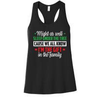 Christmas Humor Women Favorite Person Funny Christmas Women's Racerback Tank