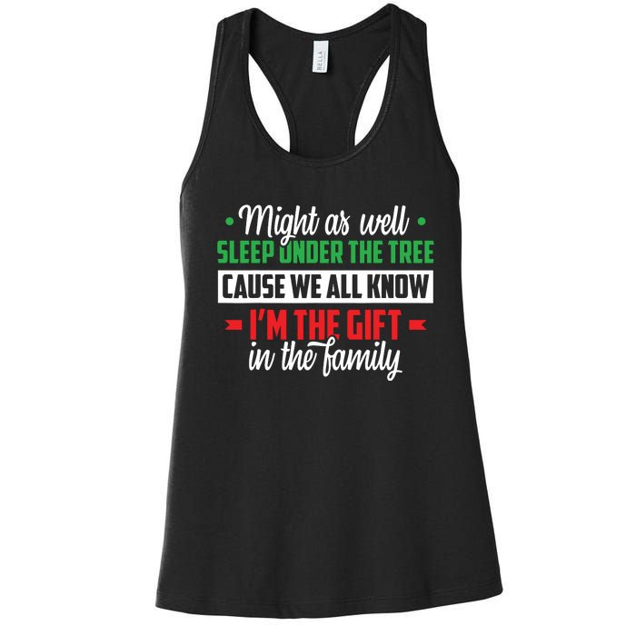 Christmas Humor Women Favorite Person Funny Christmas Women's Racerback Tank