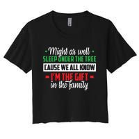 Christmas Humor Women Favorite Person Funny Christmas Women's Crop Top Tee