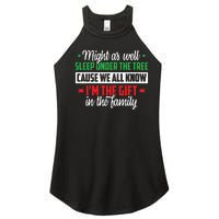 Christmas Humor Women Favorite Person Funny Christmas Women's Perfect Tri Rocker Tank