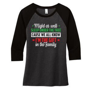 Christmas Humor Women Favorite Person Funny Christmas Women's Tri-Blend 3/4-Sleeve Raglan Shirt