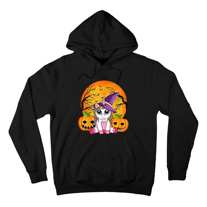 Cute Halloween Witchy Unicorn Halloween Hoodie