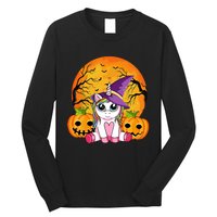 Cute Halloween Witchy Unicorn Halloween Long Sleeve Shirt