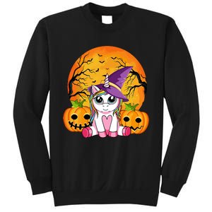 Cute Halloween Witchy Unicorn Halloween Sweatshirt